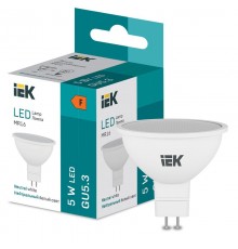 Лампа светодиодная MR16 410lm 4000K GU5  LL-I-MR16-5-230-40-GU5  IEK