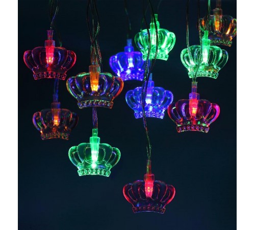 Гирлянда светодиодная  Нить Короны 3 м мультиколор, 220V,   ENIN-3K ,  IP20 (36/864)  Б0041898  ЭРА