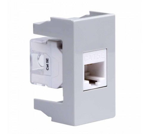 Розетка RJ-45 кат.5E,Viva,1 мод.,серая  45138  DKC