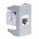Розетка RJ-45 кат.5E,Viva,1 мод.,серая  45138  DKC