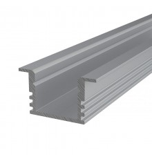 Профиль алюминиевый для светодиодной ленты врезной  2212-2 , 2м  146-221  REXANT