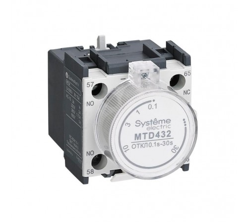 ДОП. КОНТ. MC1G/E ВЫД.ВРЕМ. ОТКЛ 10...180С  MTD434  Systeme Electric
