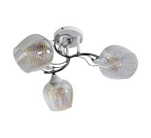 Светильник 11306-7/3 бел.хром (Плафон 8310) НПБ 01-3х60-215 Е27  1005404891  Элетех