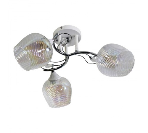 Светильник 11306-7/3 бел.хром (Плафон 8310) НПБ 01-3х60-215 Е27  1005404891  Элетех