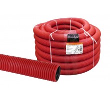 Труба гофрированная двустенная ПНД d 63 с зондом (20 м/уп.) красная  SQ0413-2063  TDM