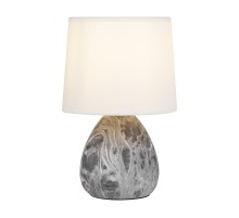 Настольная лампа Damaris 7037-501 1 * Е14 40 Вт керамика черно-белая  Б0053456  Rivoli