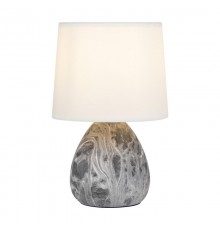 Настольная лампа Damaris 7037-501 1 * Е14 40 Вт керамика черно-белая  Б0053456  Rivoli