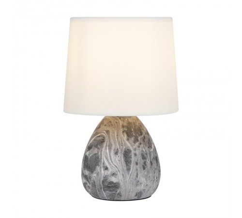 Настольная лампа Damaris 7037-501 1 * Е14 40 Вт керамика черно-белая  Б0053456  Rivoli