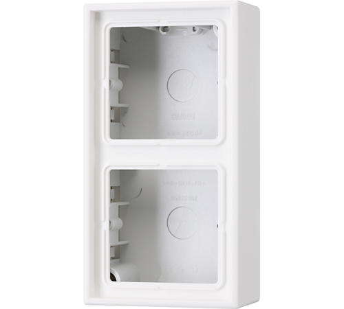 Рамка для вертикальной и горизонтальной установки, 2 поста, накладной монтаж; дюропласт; белый; LS990  LS582AWW  Jung