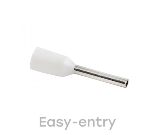 Наконечник штыревой втулочный изолированный НШвИ 0,5-8 (50шт.) EKF PROxima  nhvi-0.5-8  EKF