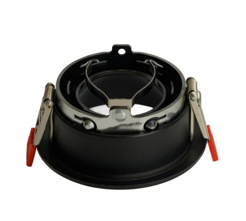 Светильник потолочный встраиваемый, MR16 G5.3, черный + черный хром DL3102  51402  FERON