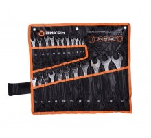 Набор комбинированных ключей 22 шт. 6 - 32, в чехле  73/6/5/15  ВИХРЬ