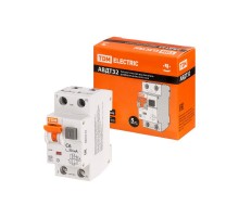 Выключатель автоматический дифференциального тока АВДТ 32 1п+N 6А С 30мА тип A  SQ0202-0204  TDM