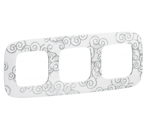 Valena ALLURE Нарцисс хром Рамка 3-ая  754343  Legrand