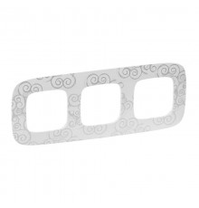 Valena ALLURE Нарцисс хром Рамка 3-ая  754343  Legrand