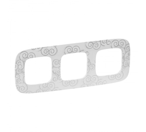 Valena ALLURE Нарцисс хром Рамка 3-ая  754343  Legrand