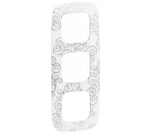 Valena ALLURE Нарцисс хром Рамка 3-ая  754343  Legrand