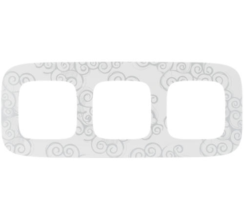 Valena ALLURE Нарцисс хром Рамка 3-ая  754343  Legrand