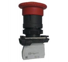 КМЕ 5511м УХЛ2, красный, 1но+1нз, гриб без фиксации, IP54, выключатель кнопочный (ЭТ)  ET012415  Электротехник