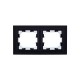 BRITE Рамка 2-ая IP44 РУ-2-БрЧ-44 черный  BR-M22-44-K02  IEK