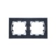 BRITE Рамка 2-ая IP44 РУ-2-БрЧ-44 черный  BR-M22-44-K02  IEK