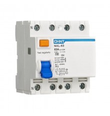 Устройство защитного отключения (УЗО)  NXL-63 4P 63А 100мА 10кА тип AC AX (R)  400304  CHINT