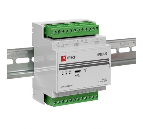 Модуль базовый ePRO удаленного управления 6вх\4вых 230В WiFi PROxima  ePRO-6-4-230-W  EKF