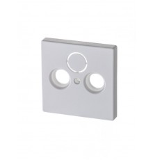 Накладка (центральная плата) для TV-R-SAT розетки, серия solo/future, цвет белый бархат  1724-0-4293   2CKA001724A4293  ABB