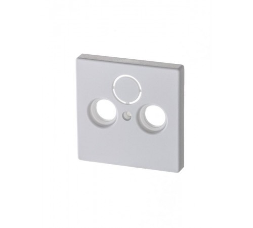 Накладка (центральная плата) для TV-R-SAT розетки, серия solo/future, цвет белый бархат  1724-0-4293   2CKA001724A4293  ABB