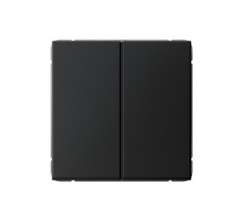 ArtGallery Карбон Переключатель 2-клавишный , 10АХ, механизм, быстрозажим. клем.  GAL001065S  SE