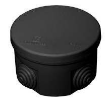Коробка распределительная для о/п черная 80х50 (102шт/кор) IP55 безгалогенная (HF)  40-0120-9005  Промрукав