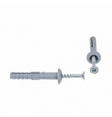 Дюбель-гвоздь KRANZ грибовидный бортик, полипропилен 6х40, пакет (100 шт./уп.) KR-02-3621-001  Kranz