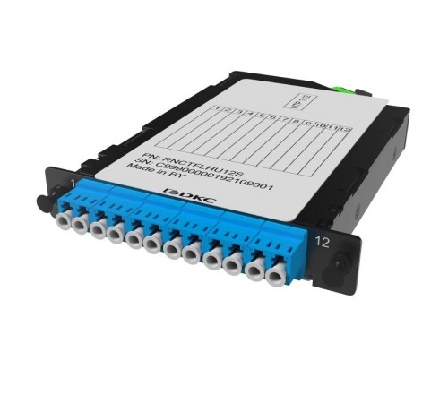Претерминированная кассета 12ОВ 09/125 OS2, 1xMTP(12)f/6xLC-UPC Duplex, 1/2 HU  RNCTFLHU12S  DKC