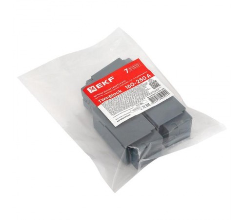 Комплект клеммных крышек (короткие) 6 шт. для рубильников TwinBlock 160-250А EKF  tb-cvrshort-6-160-250  EKF