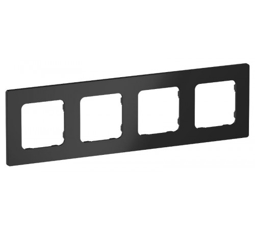 FLITE Classic Рамка 4-ая РУ-4-К-ФлЧ черный  FI-M42-32-20-K02  IEK