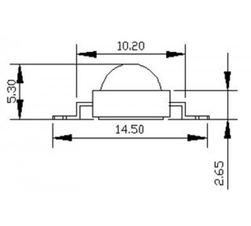 Мощный светодиод ARPL-1W-BCX2345 White  020954  Arlight