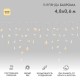 Гирлянда Айсикл (бахрома) светодиодный, 4,8 х 0,6 м, белый провод, 230 В, диоды ТЕПЛЫЙ БЕЛЫЙ,  176 LED  255-138  NEON-NIGHT