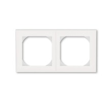 ABB Levit Жемчуг / ледяной Рамка двойная 55х55 для механизмов BJE  3901H-A05520 68  2CHH015520A4068  ABB