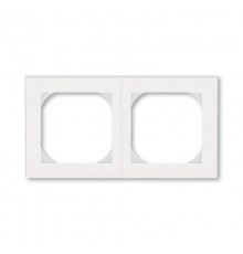 ABB Levit Жемчуг / ледяной Рамка двойная 55х55 для механизмов BJE  3901H-A05520 68  2CHH015520A4068  ABB