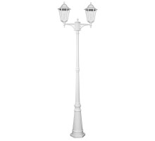 Светильник садово-парковый 6214 2*100W 230V E27 590*195*2200мм белый  11077  FERON