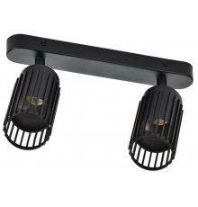 Светильник 4208 настенно-потолочн. 2хGU10 черный  LT-USB0-4208-GU10-2-K02  IEK