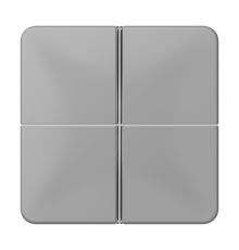 4-клавишная накладка для пульта КNX, серая, для серии СD  CD404TSAGR  Jung