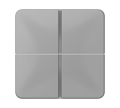 4-клавишная накладка для пульта КNX, серая, для серии СD  CD404TSAGR  Jung