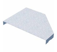 Крышка переходника центральная KPD100-200(80/100)мм  KPD100-200(80/100)-C  КМ-профиль