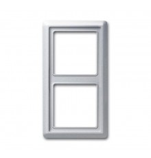 Рамка 2-постовая, серия Allwetter 44, цвет серебристо-алюминиевый  1730-0-0278   2CKA001730A0278  ABB