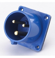 Вилка для скрытой проводки 613 2Р+РЕ 16А 220В IP44 В  26059DEK  DEKraft