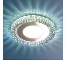 Светильник точечный встраиваемый 9908 LED 8W CL прозрачный  a039389  Elektrostandard