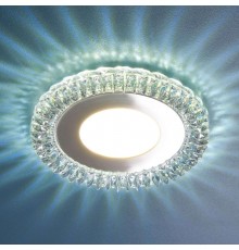 Светильник точечный встраиваемый 9908 LED 8W CL прозрачный  a039389  Elektrostandard