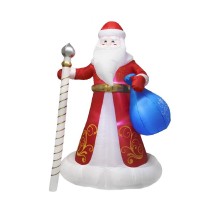 Дед Мороз c подарками, размер 300 см, внутренняя подсветка 12LED  511-055  NEON-NIGHT