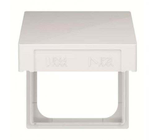 Промежуточное кольцо с откидной крышкой для накладок 55x55 мм, IP44, Future/Axcent/Carat/Династия, альп. белый  2CKA001719A0220  ABB